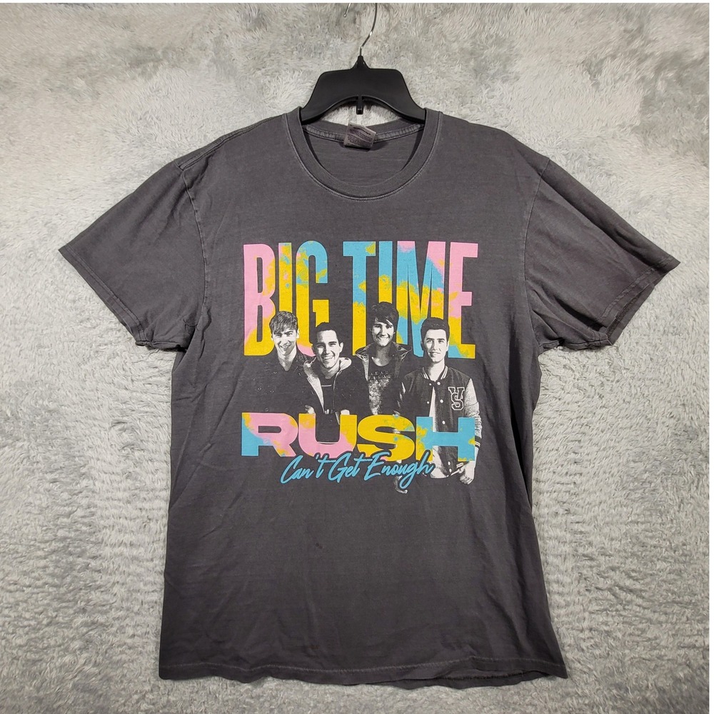 Big Time Rush Can't Get Enough Tour 2023 Shirt Large Gray Graphic